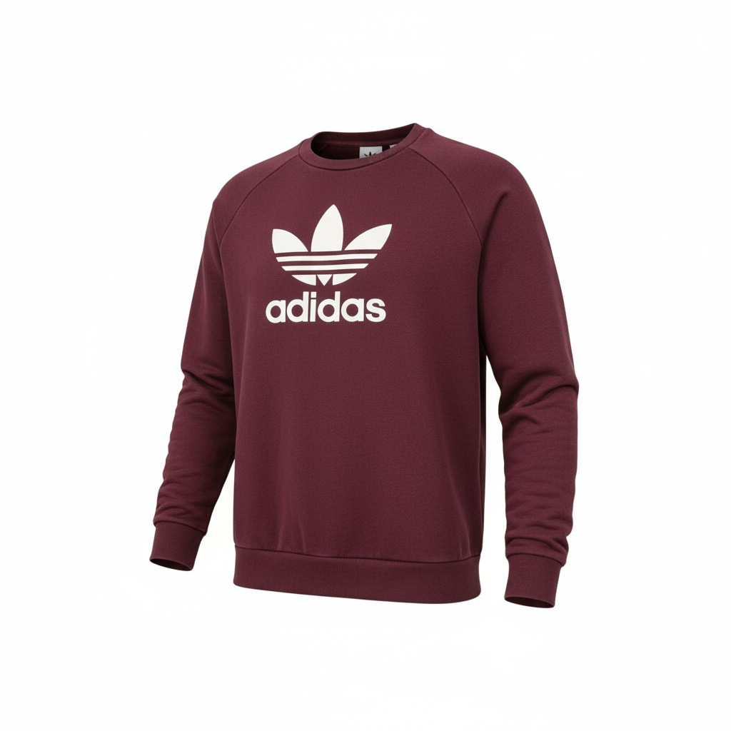 ADIDAS ORIGINALS ΦΟΥΤΕΡ ΒΥΣΣΙΝΙ (BURGUNDY) ΜΕ ΜΕΓΑΛΟ LOGO - XL